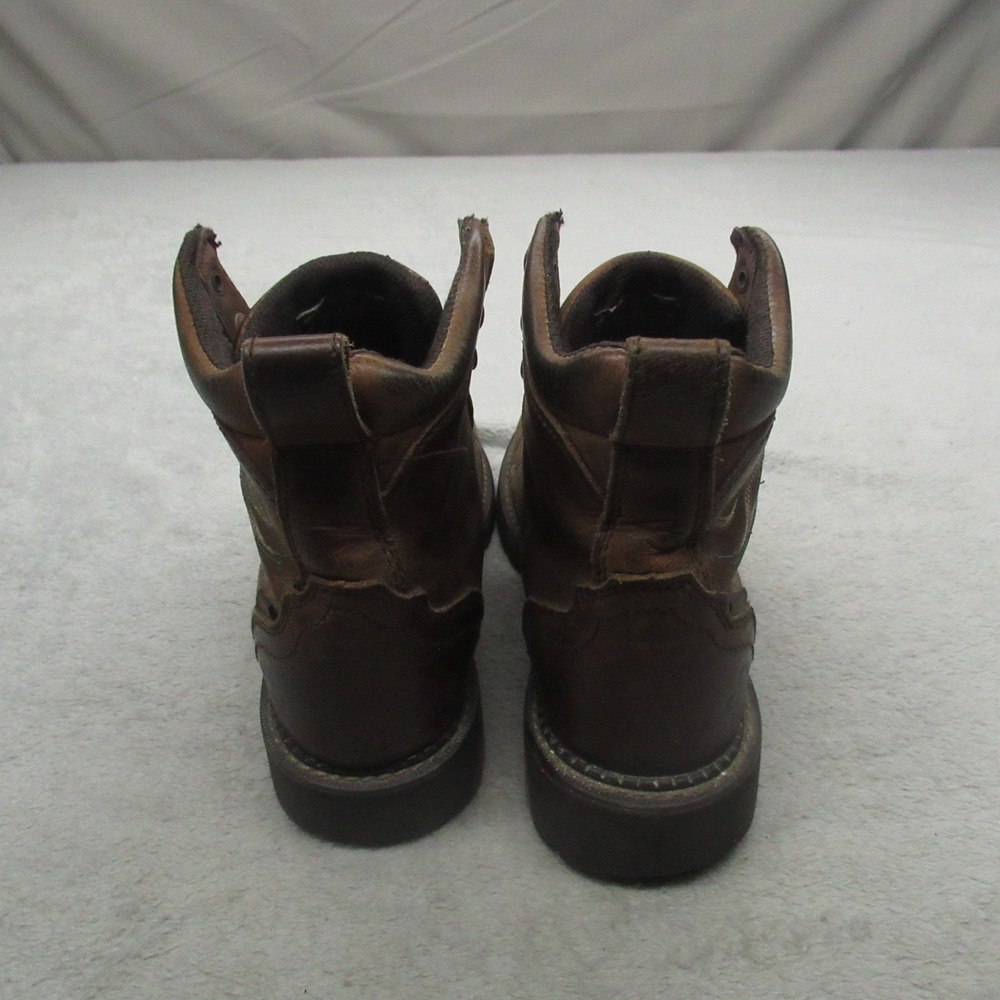 Justin Womens‎ 8B Work Boots Brown Leather Katerina 6" Steel Toe Waterproof - Picture 6 of 16